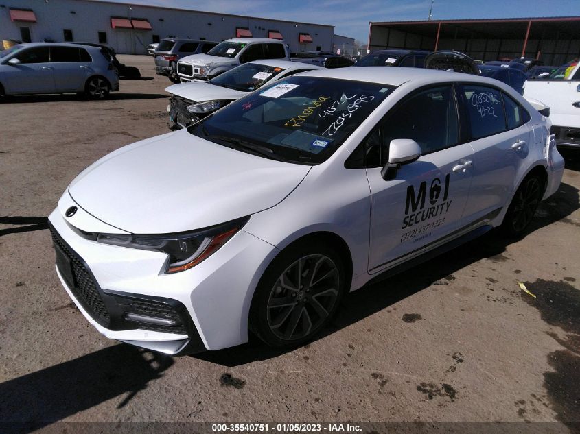 2022 TOYOTA COROLLA SE/SE NIGHTSHADE/APEX SE VIN: JTDS4MCE3N3505323