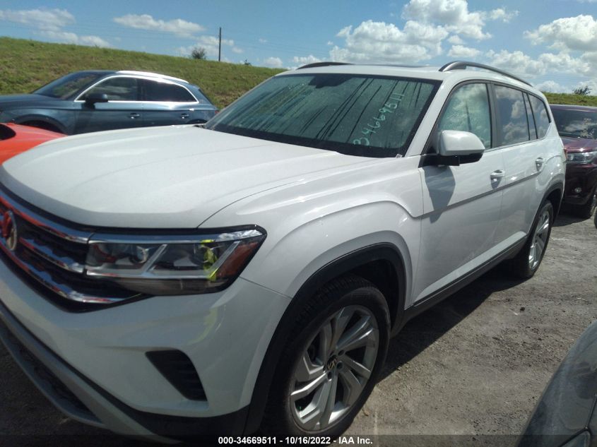 2021 VOLKSWAGEN ATLAS 3.6L V6 SE W/TECHNOLOGY VIN: 1V2JR2CA7MC565827