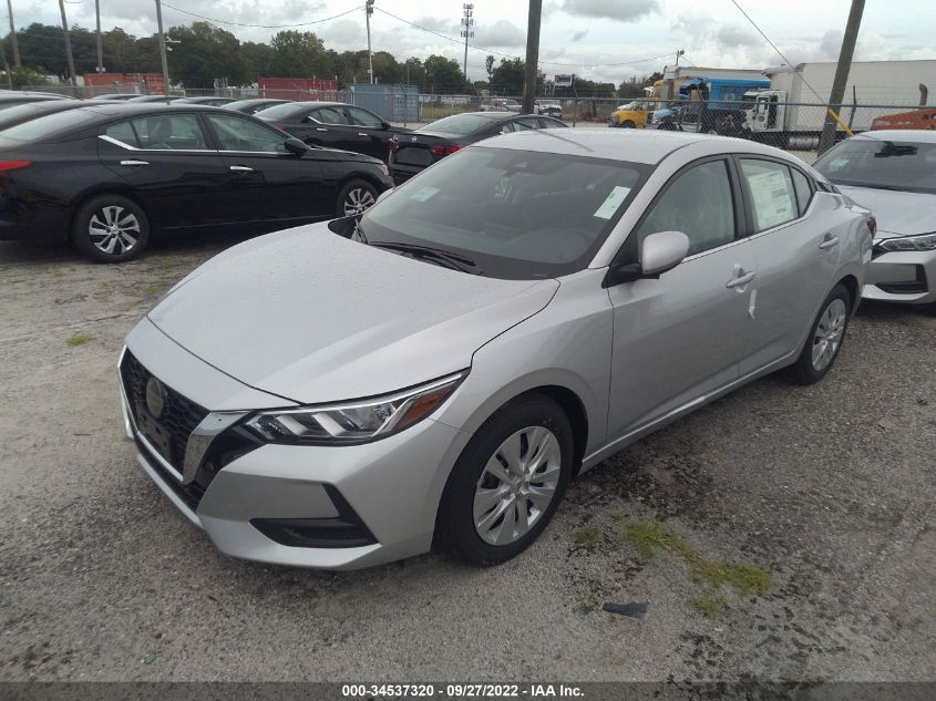 2022 NISSAN SENTRA S VIN: 3N1AB8BV0NY293307
