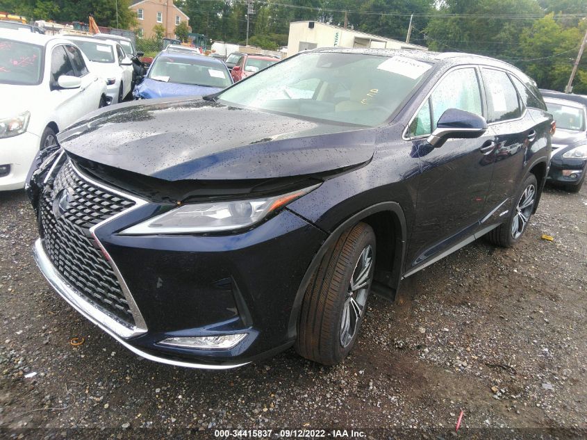 2022 LEXUS RX RX 450HL VIN: JTJHGKFAXN2023255