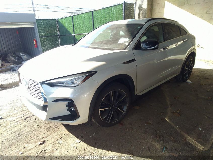 2022 INFINITI QX55 LUXE VIN: 3PCAJ5J38NF101593