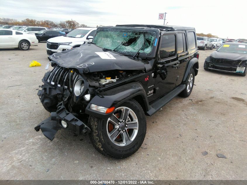 2022 JEEP WRANGLER UNLIMITED SAHARA VIN: 1C4HJXEN9NW118582