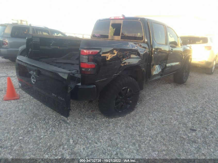 2022 NISSAN FRONTIER SV VIN: 1N6ED1EK4NN608623