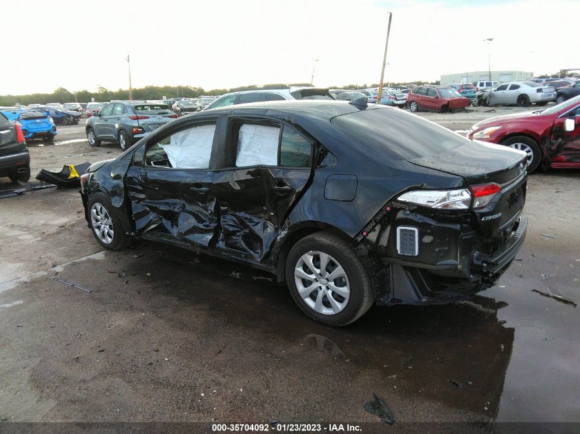 2022 TOYOTA COROLLA LE VIN: JTDEPMAE1NJ219165