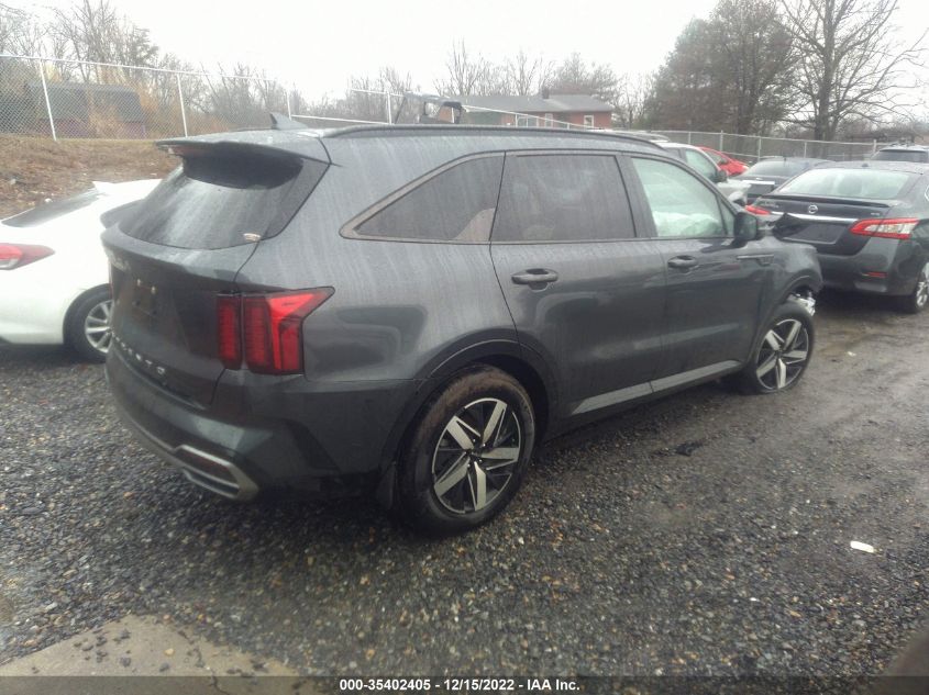 2022 KIA SORENTO EX VIN: 5XYRH4LF5NG149903