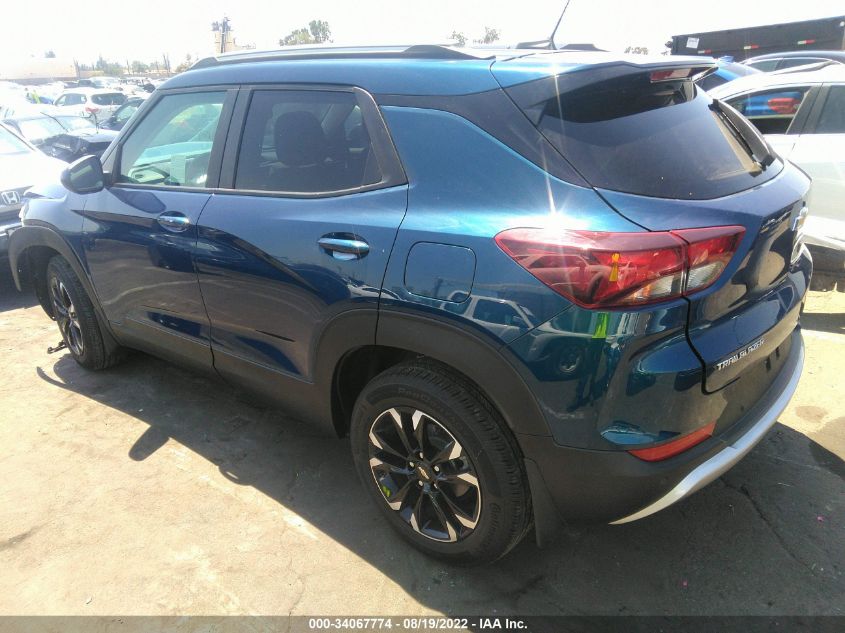 2021 CHEVROLET TRAILBLAZER LT VIN: KL79MPS24MB144631