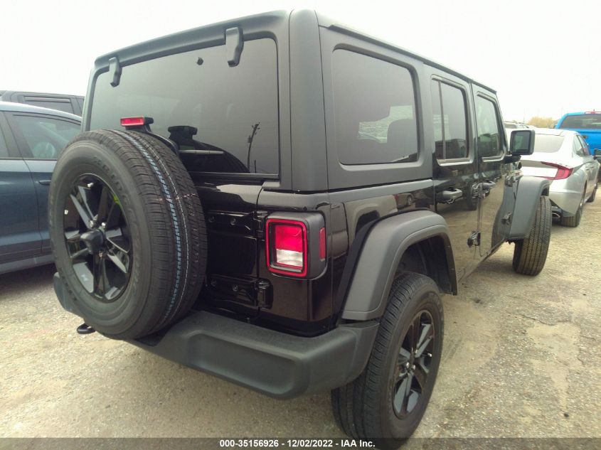 2022 JEEP WRANGLER UNLIMITED SPORT ALTITUDE VIN: 1C4HJXDG3NW181776