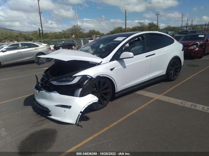 2022 TESLA MODEL X VIN: 7SAXCDE58NF343250