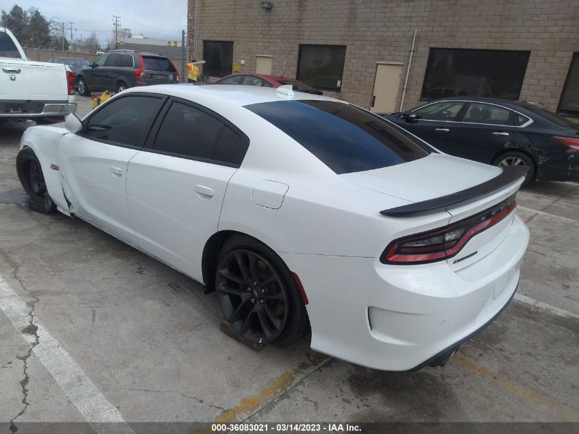 2022 DODGE CHARGER SCAT PACK VIN: 2C3CDXGJ5NH166563