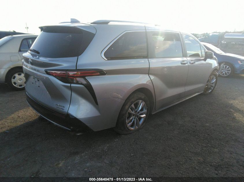 2022 TOYOTA SIENNA LIMITED VIN: 5TDZRKECXNS109775