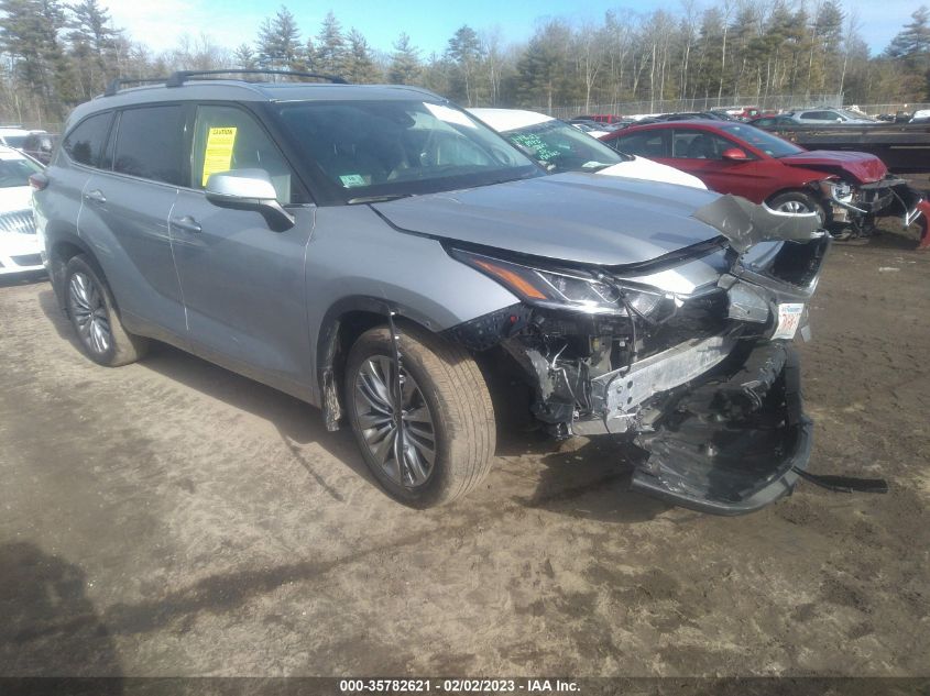 2022 TOYOTA HIGHLANDER PLATINUM VIN: 5TDFZRBH1NS247569