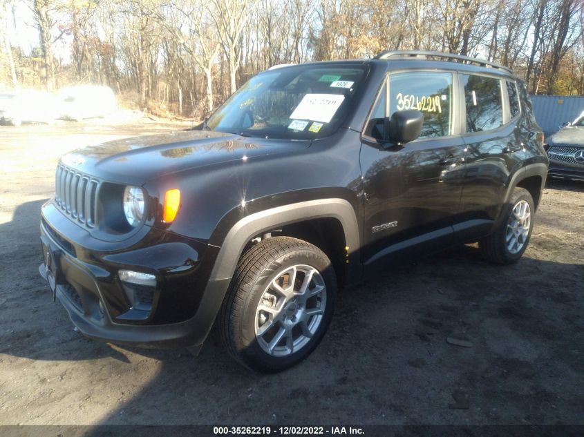 2022 JEEP RENEGADE LATITUDE VIN: ZACNJDB13NPN52638