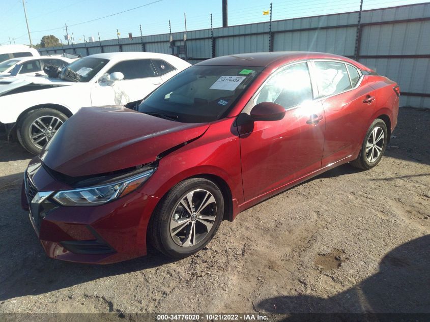 2022 NISSAN SENTRA SV VIN: 3N1AB8CV9NY257517