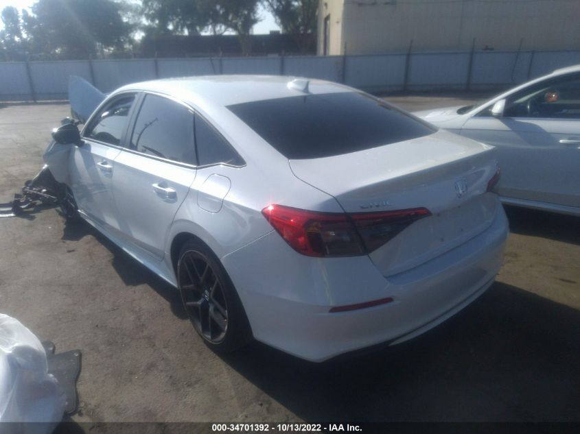 2022 HONDA CIVIC SEDAN SPORT VIN: 2HGFE2F57NH562377