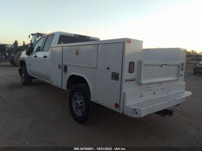 2021 CHEVROLET SILVERADO 2500HD WORK TRUCK VIN: 1GB2YLE72MF192263