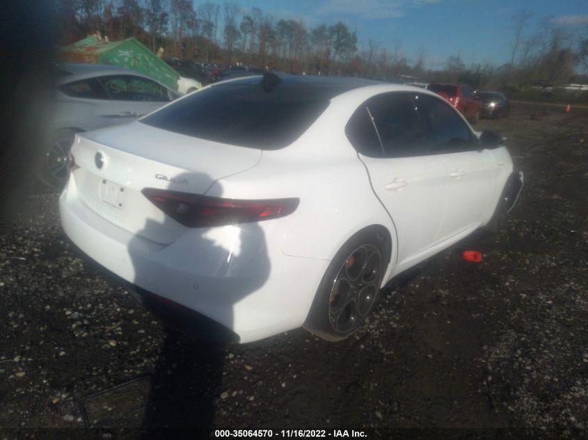 2022 ALFA ROMEO GIULIA VELOCE VIN: ZARFANBN8N7655301