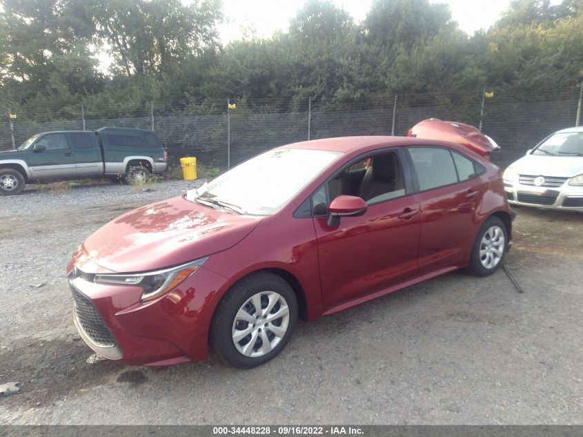 2022 TOYOTA COROLLA LE VIN: JTDEPMAE3NJ229082