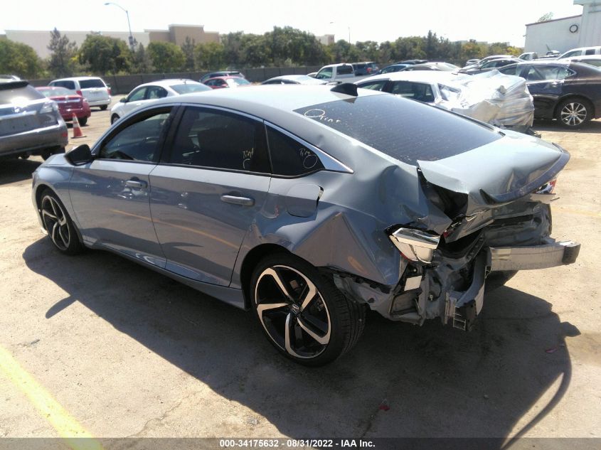 2021 HONDA ACCORD SEDAN SPORT VIN: 1HGCV2F36MA002610