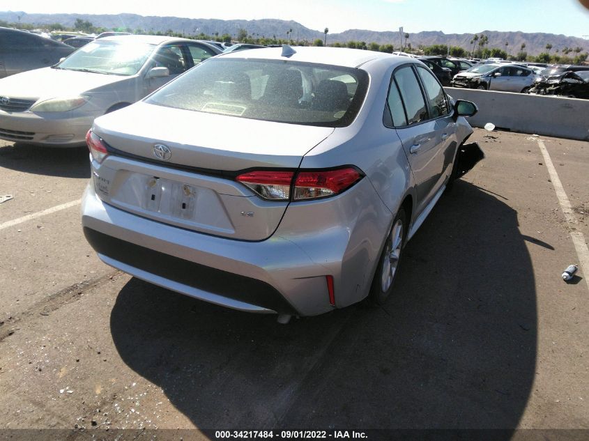 2022 TOYOTA COROLLA LE VIN: JTDHPMAEXN3007933