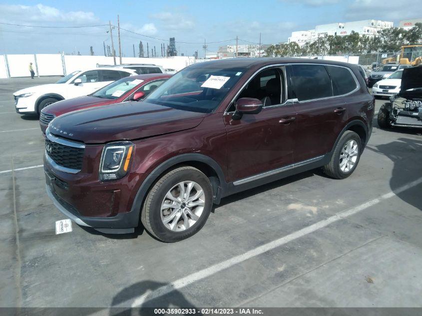 2022 KIA TELLURIDE LX VIN: 5XYP24HC0NG198756