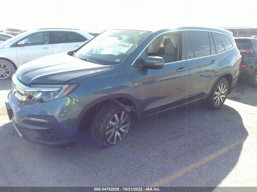 2021 HONDA PILOT EX-L VIN: 5FNYF5H50MB026006