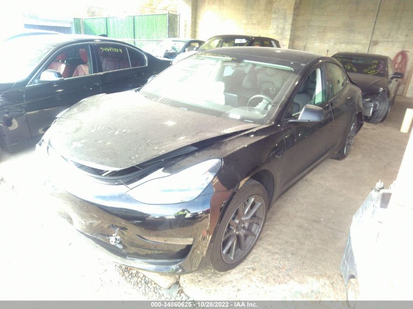 2021 TESLA MODEL 3 STANDARD RANGE PLUS VIN: 5YJ3E1EA1MF857554