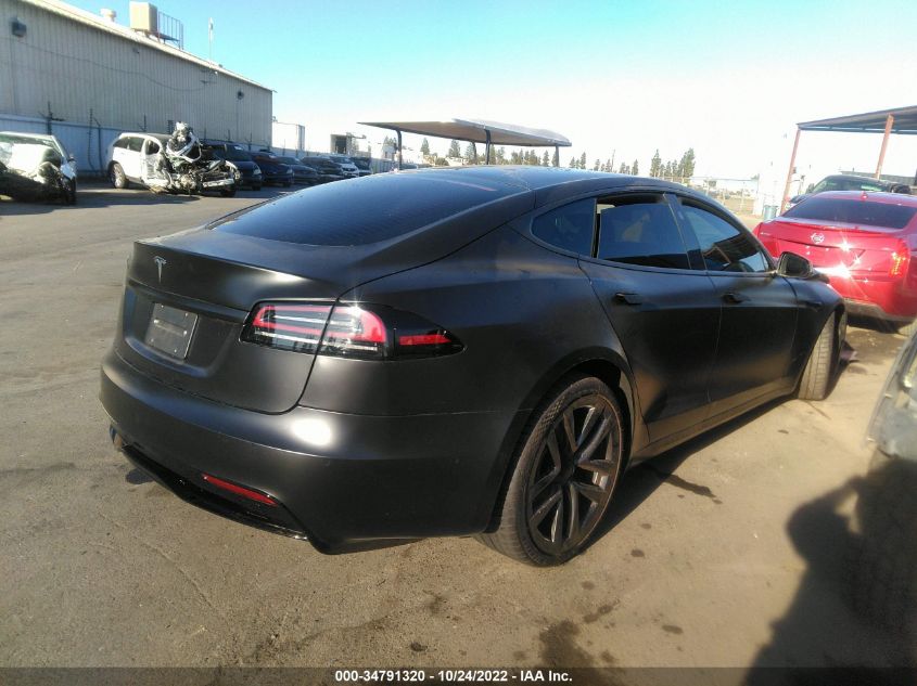 2022 TESLA MODEL S VIN: 5YJSA1E5XNF483828