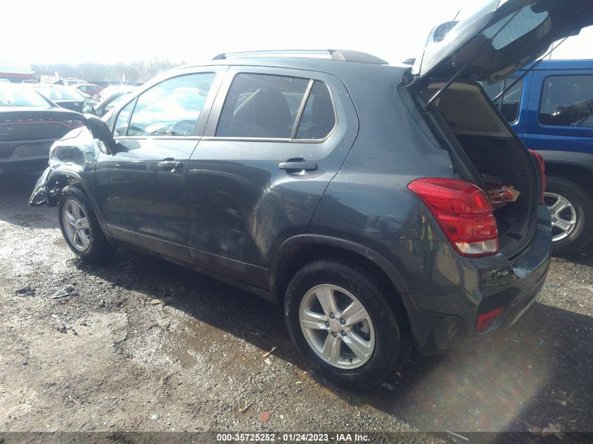 2022 CHEVROLET TRAX LT VIN: KL7CJPSM3NB512234