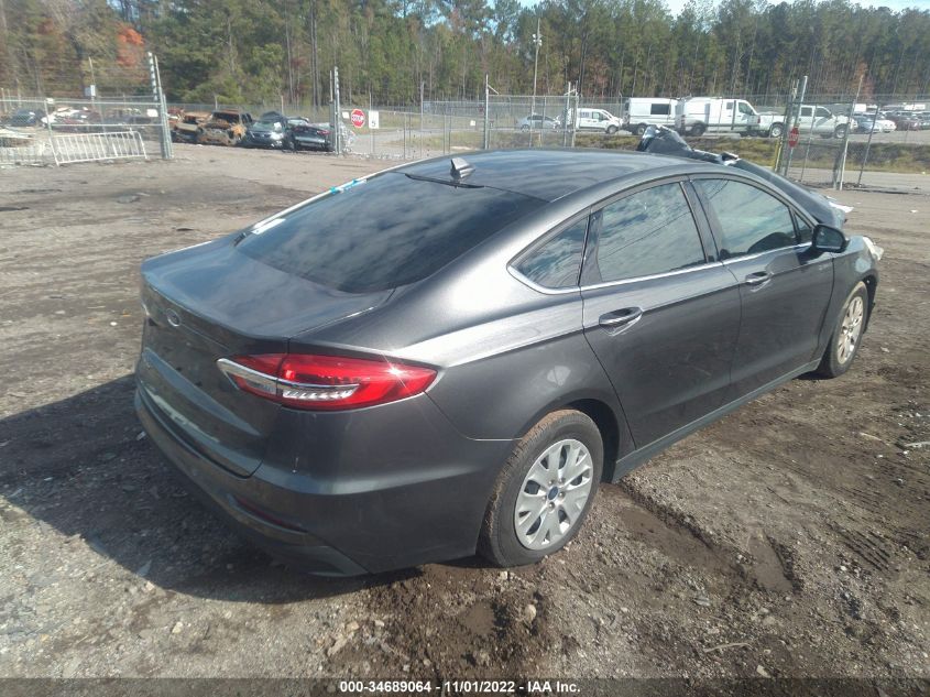2020 FORD FUSION S VIN: 3FA6P0G72LR184232