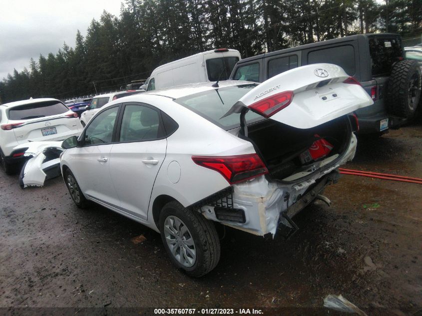 2022 HYUNDAI ACCENT SE VIN: 3KPC24A66NE161954