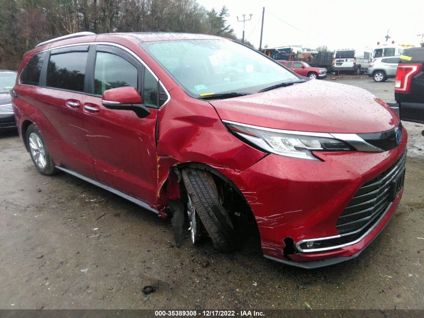 2022 TOYOTA SIENNA LIMITED VIN: 5TDZSKFC7NS047206