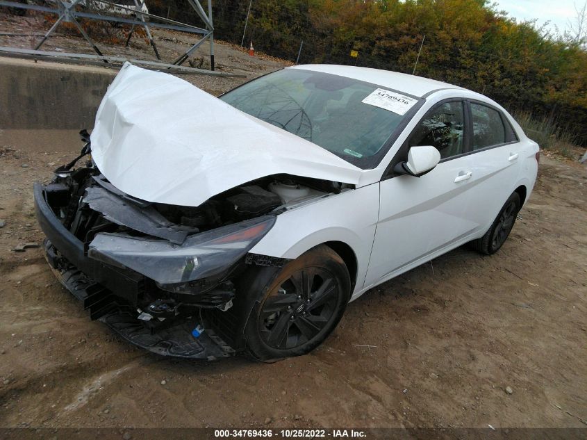 2021 HYUNDAI ELANTRA SEL VIN: 5NPLS4AG1MH003492