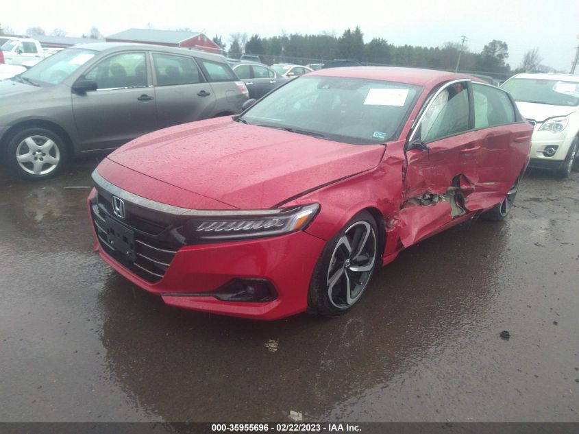 2022 HONDA ACCORD SEDAN SPORT VIN: 1HGCV1F30NA058232