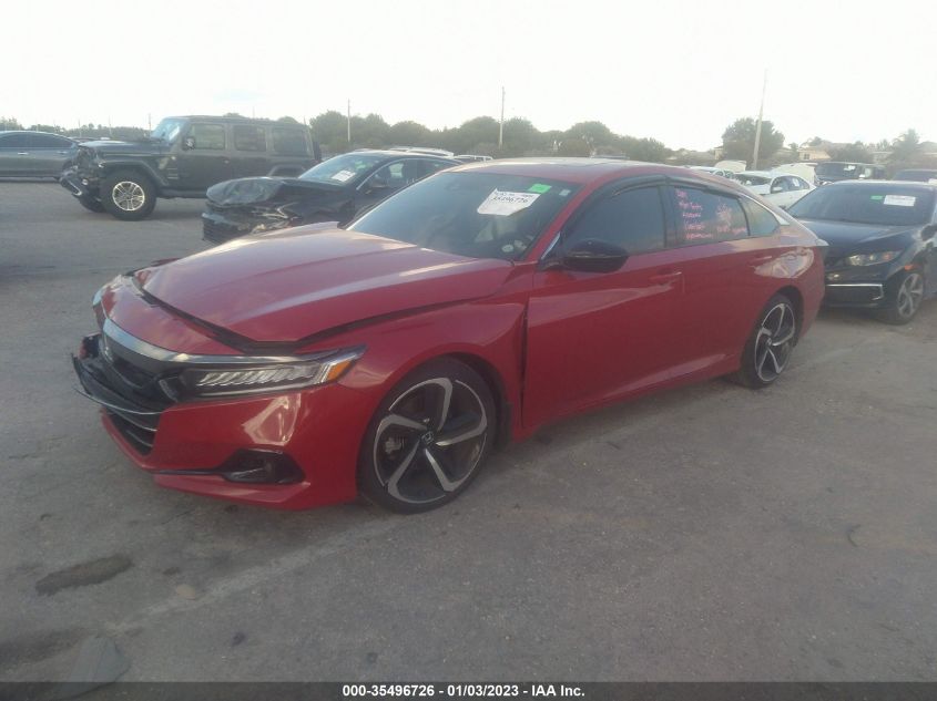2022 HONDA ACCORD SEDAN SPORT VIN: 1HGCV2F3XNA004197