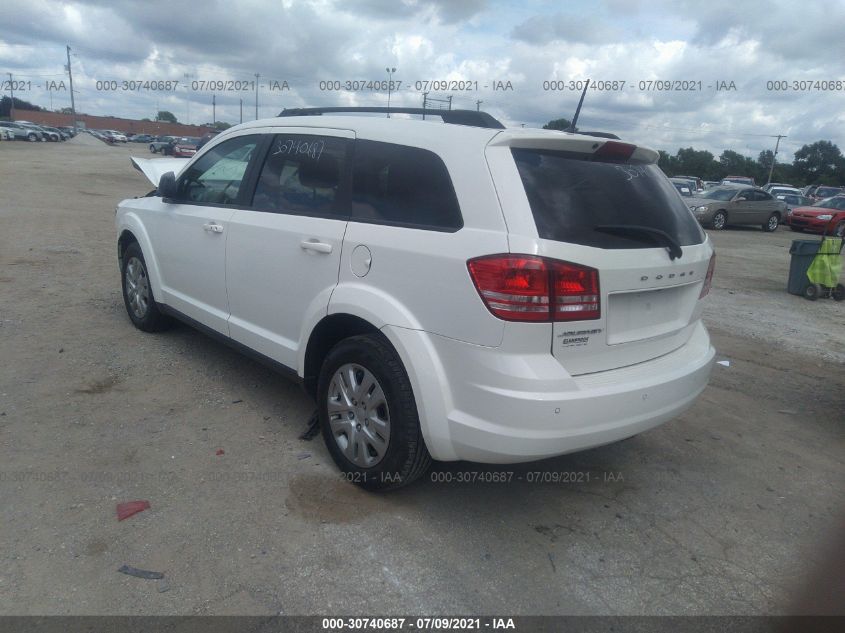 2020 DODGE JOURNEY SE VALUE VIN: 3C4PDCAB1LT207444