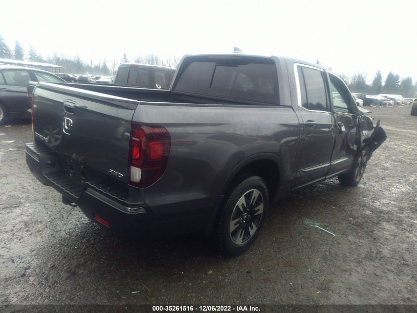 2020 HONDA RIDGELINE RTL VIN: 5FPYK3F5XLB021663