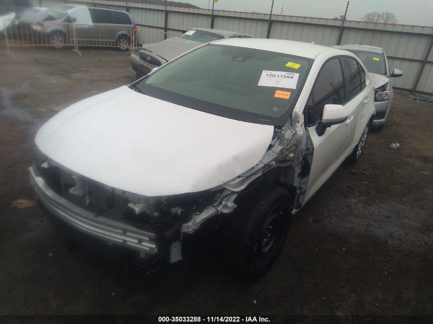 2022 TOYOTA COROLLA LE VIN: 5YFEPMAE7NP346000