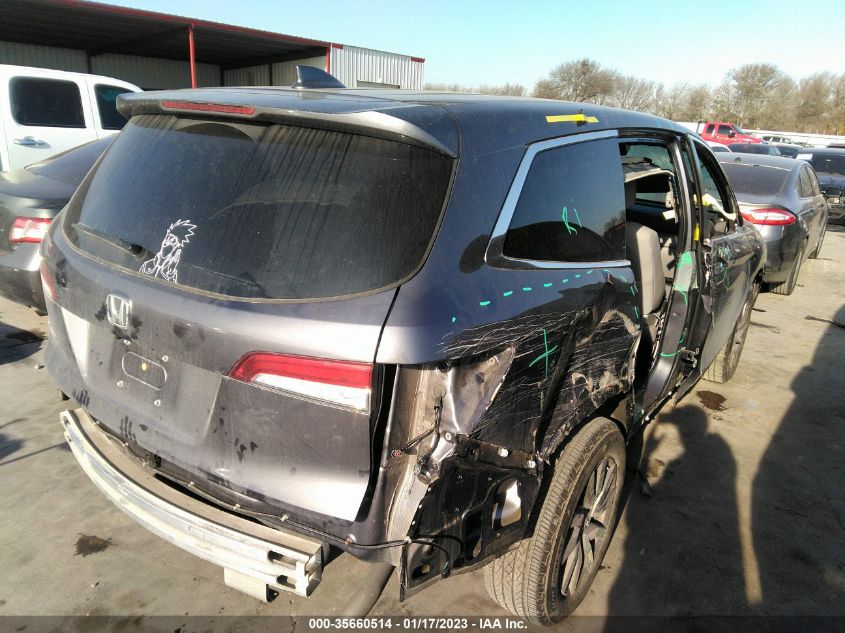 2021 HONDA PILOT EX-L VIN: 5FNYF5H50MB036356
