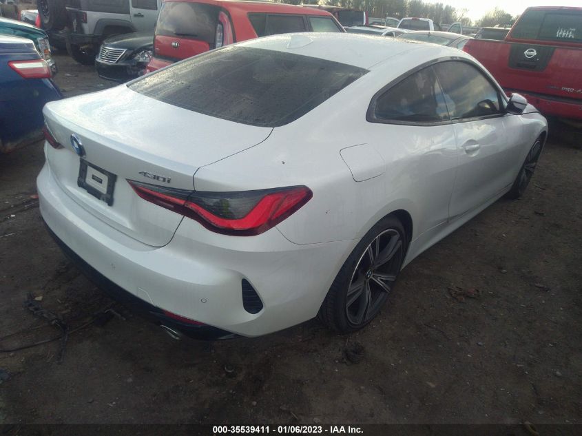 2021 BMW 4 SERIES 430I VIN: WBA53AP02MCG09393