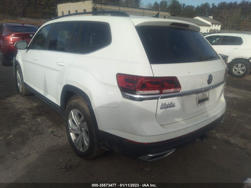 2021 VOLKSWAGEN ATLAS 3.6L V6 SE W/TECHNOLOGY VIN: 1V2KR2CA6MC563362