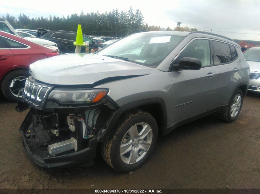 2022 JEEP COMPASS LATITUDE VIN: 3C4NJCBB8NT192832