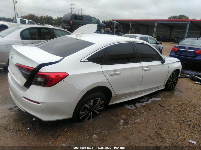2022 HONDA CIVIC SEDAN EX VIN: 2HGFE1F75NH313863