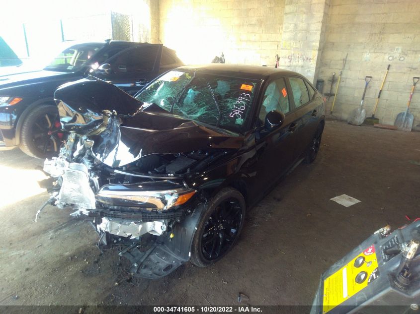 2022 HONDA CIVIC SEDAN SPORT VIN: 2HGFE2F52NH546393