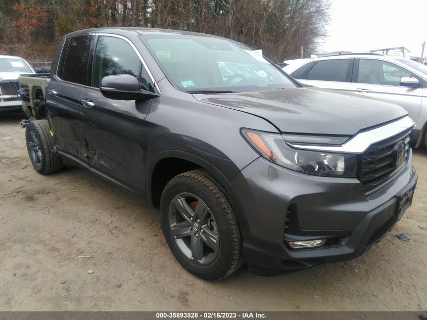 2022 HONDA RIDGELINE RTL-E VIN: 5FPYK3F73NB017779