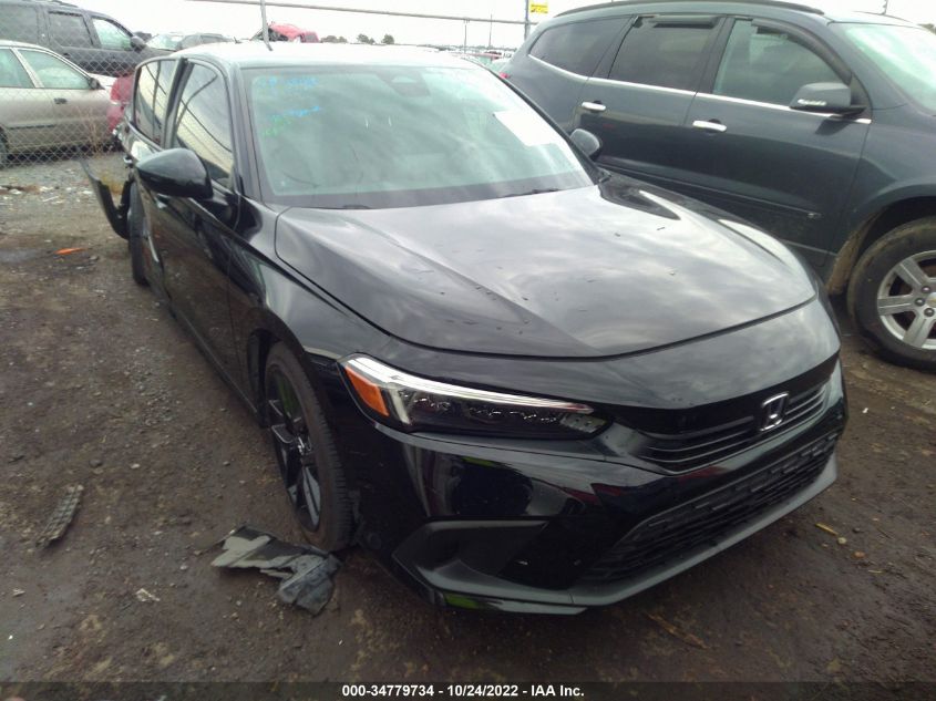2022 HONDA CIVIC SEDAN SPORT VIN: 2HGFE2F51NH501106