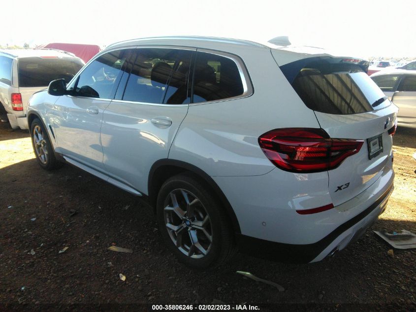 2021 BMW X3 SDRIVE30I VIN: 5UXTY3C0XM9E41415