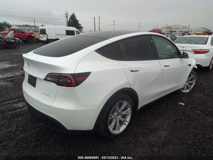 2023 TESLA MODEL Y LONG RANGE VIN: 7SAYGDEE8PF585578