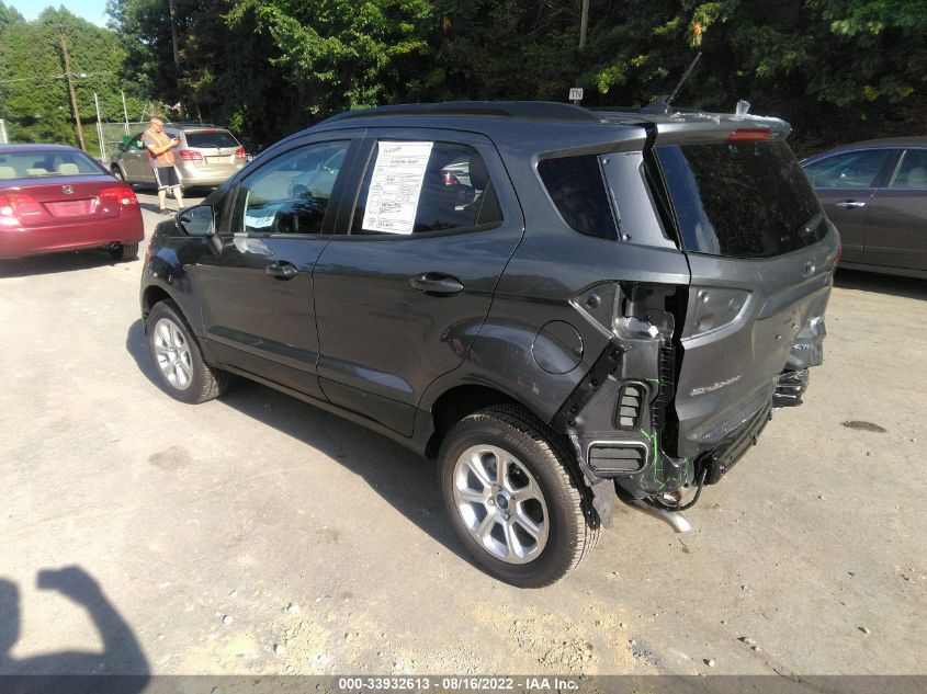 2022 FORD ECOSPORT SE VIN: MAJ6S3GL2NC458446