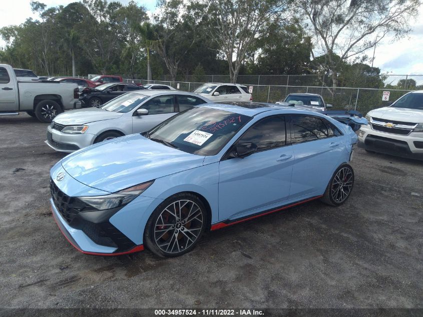2022 HYUNDAI ELANTRA N VIN: KMHLW4AK3NU001464