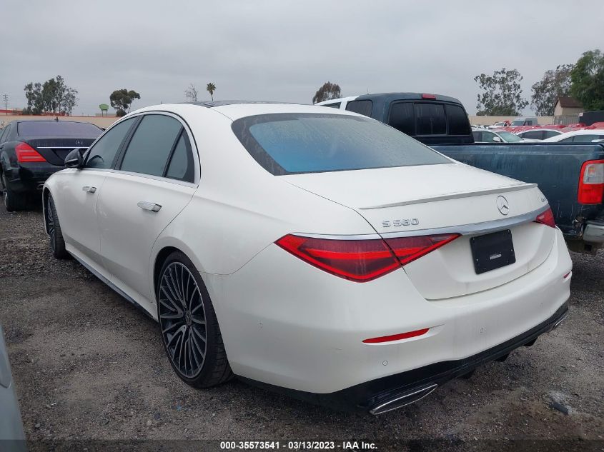 2021 MERCEDES-BENZ S-CLASS S 580 VIN: W1K6G7GB6MA042409